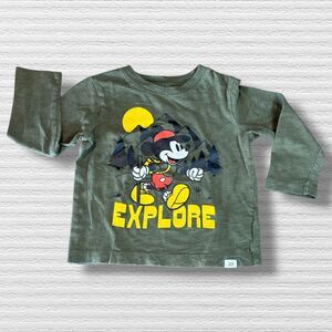 Gap Toddler Disney Mickey Mouse Graphic T-Shirt Green Explore Size 2
